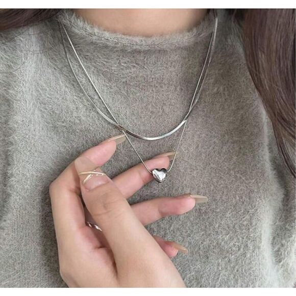 Sterling Heart Necklace - Picture 6 of 6